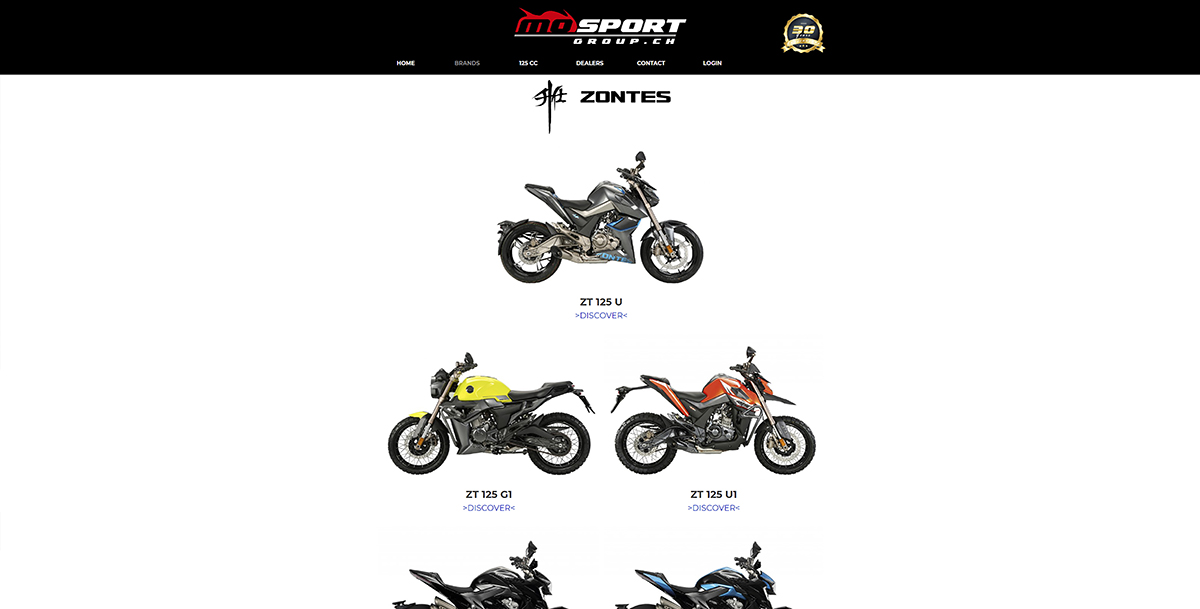 Zontes-Motorradhandel bei Moto X GmbH Flamatt